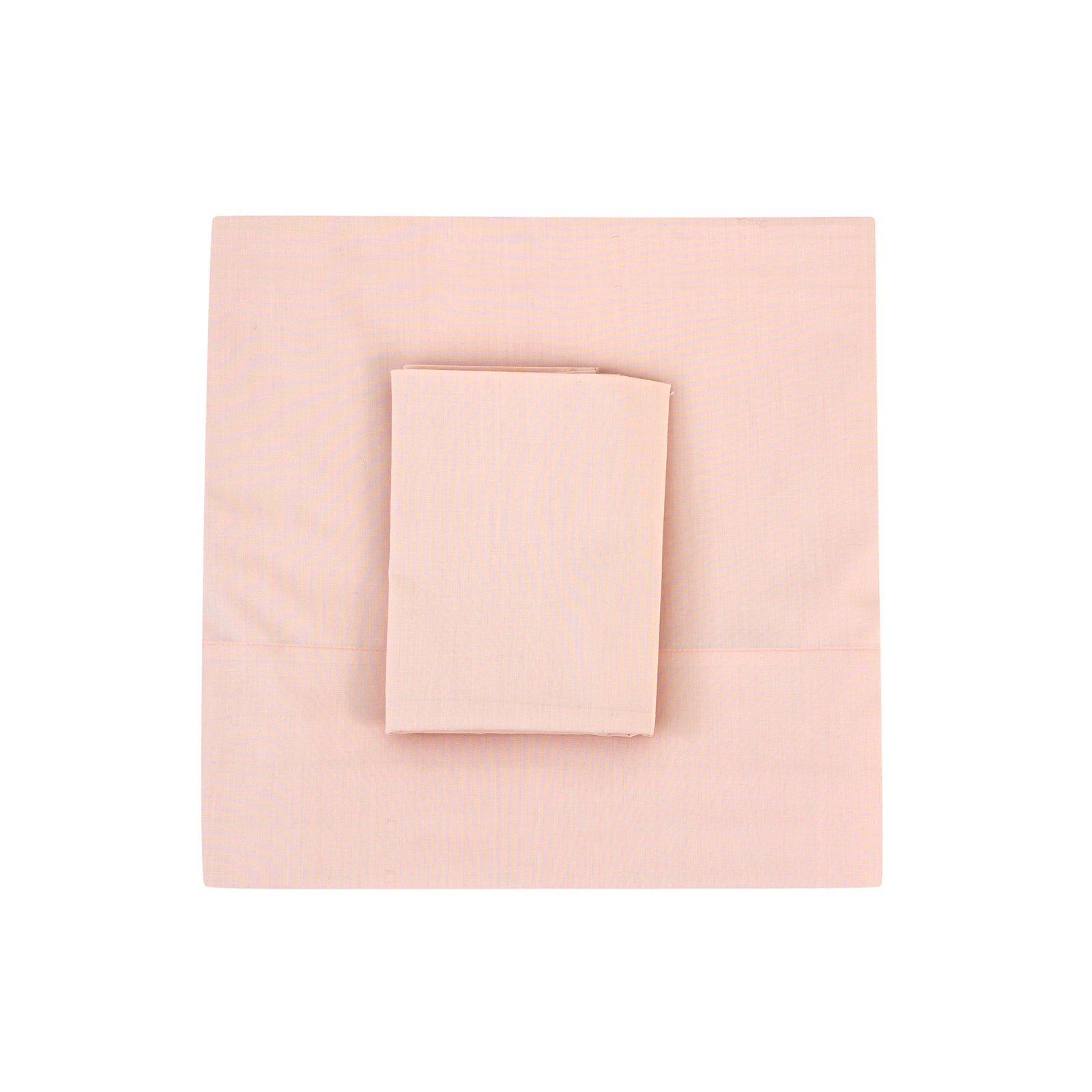 Powder Rose Flat Sheet + Pillowcases (350 TC)