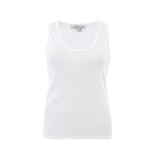 White Ribbed Tank