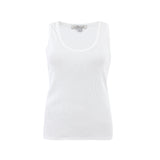 White Ribbed Tank