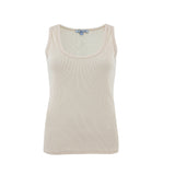 Beige Ribbed Tank