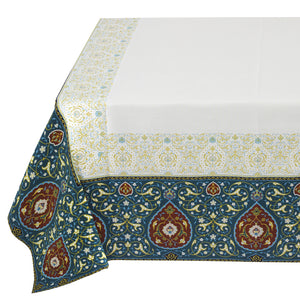Blue Sultan Linen Tablecloth