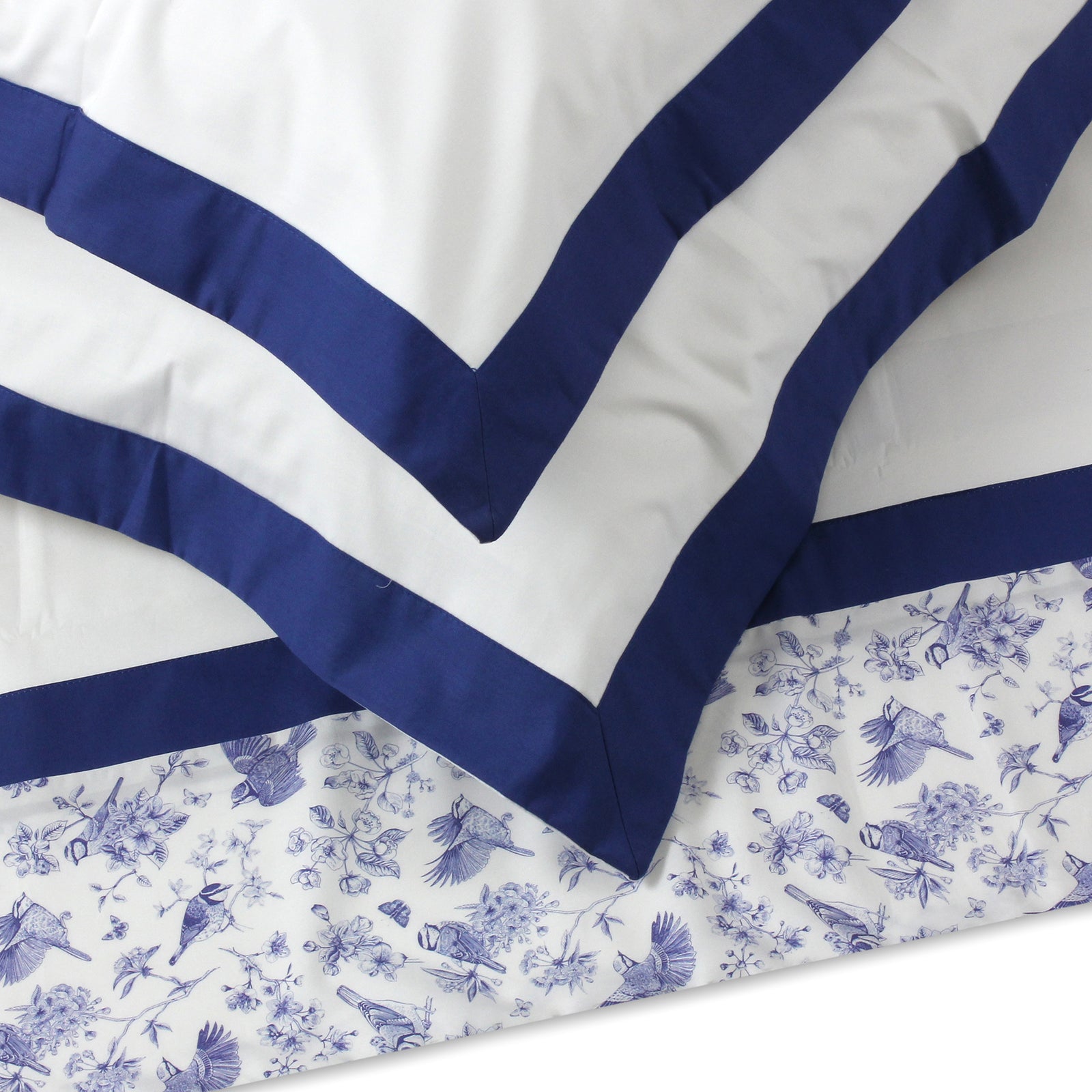 Blue Robins Sheet + Pillowcases