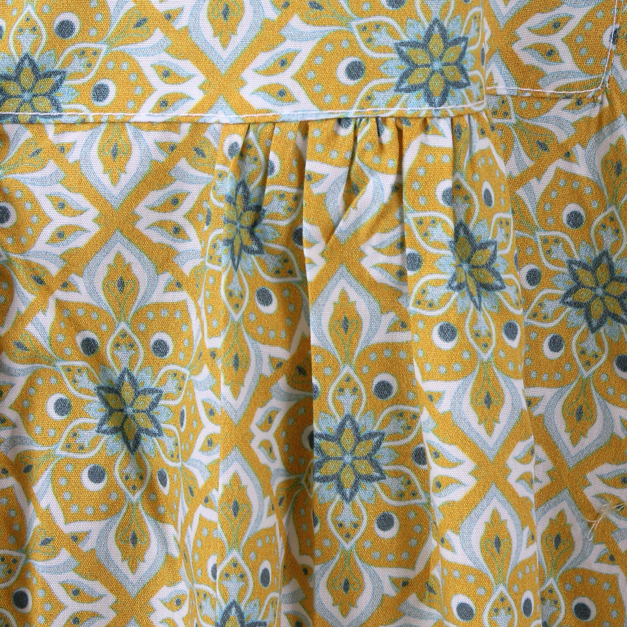 Yellow Tiles Fez Dress