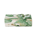 Green Blooms Linen Tablecloth