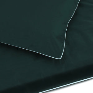 Dark Teal Duvet With Blue Piping Duvet + Pillowcases (600 TC)