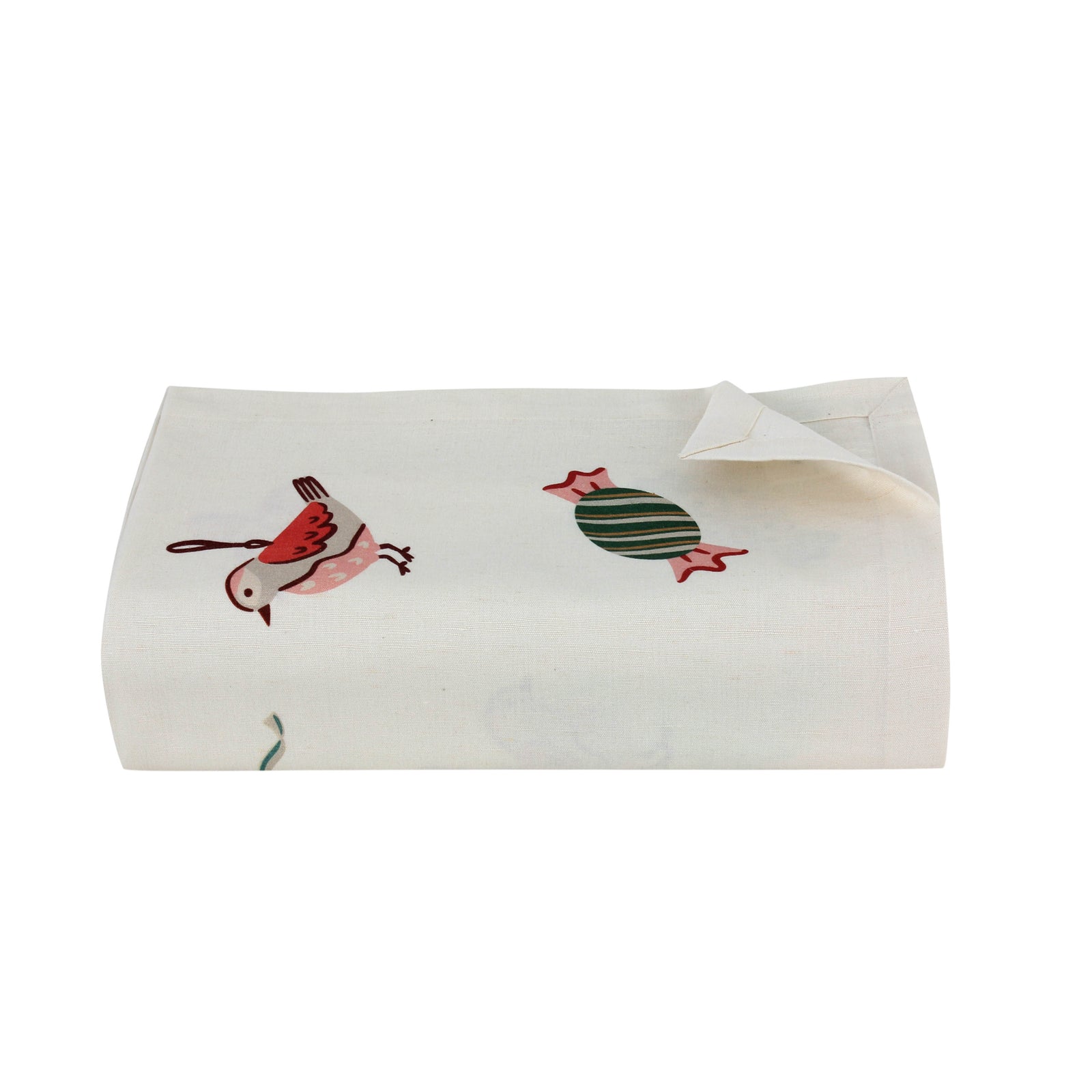 Santa's Dream Linen Tablecloth