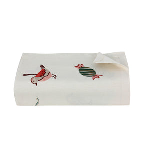Santa's Dream Linen Tablecloth