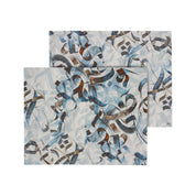 Denim Calligraphy Linen Placemats (Set of 2)