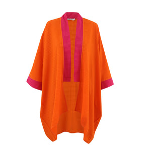 Beach Cardigan Orange/Fushia