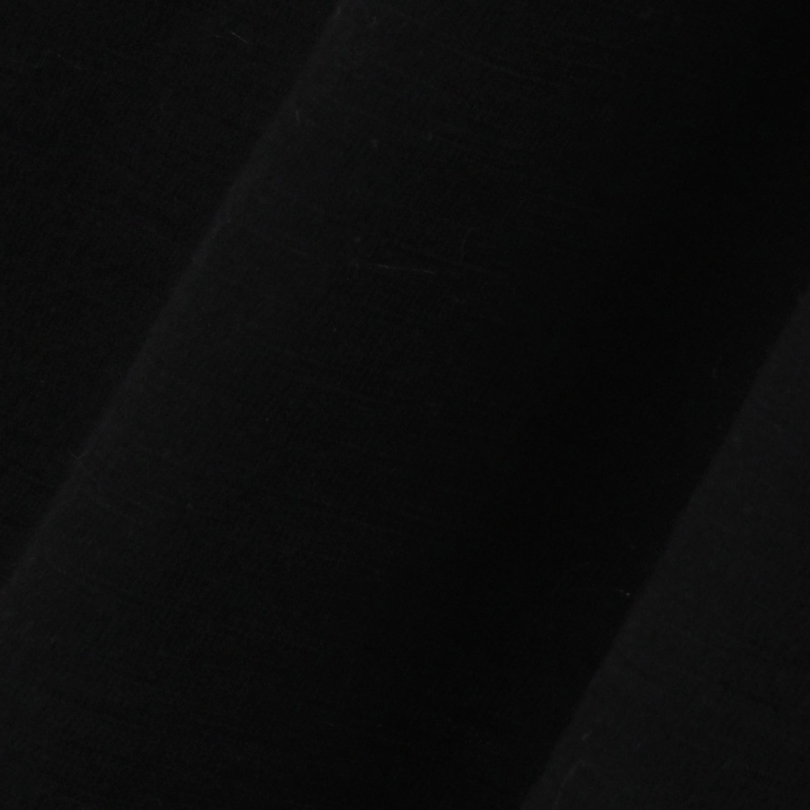 Black Cotton Slub V-Neck T-Shirt