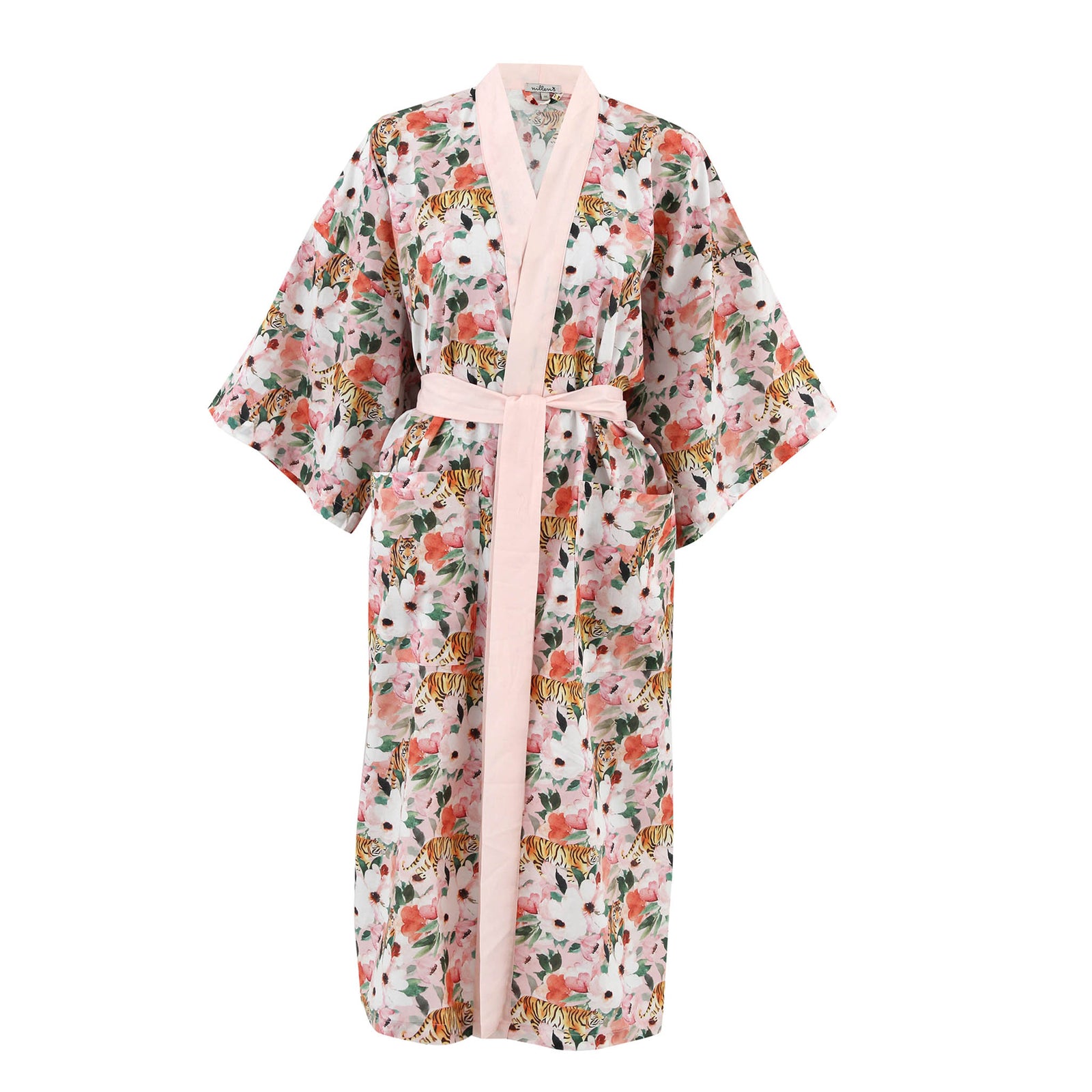 Pink Tiger Classic Cotton Kimono