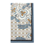 Beige Retro Printed Cotton Scarf