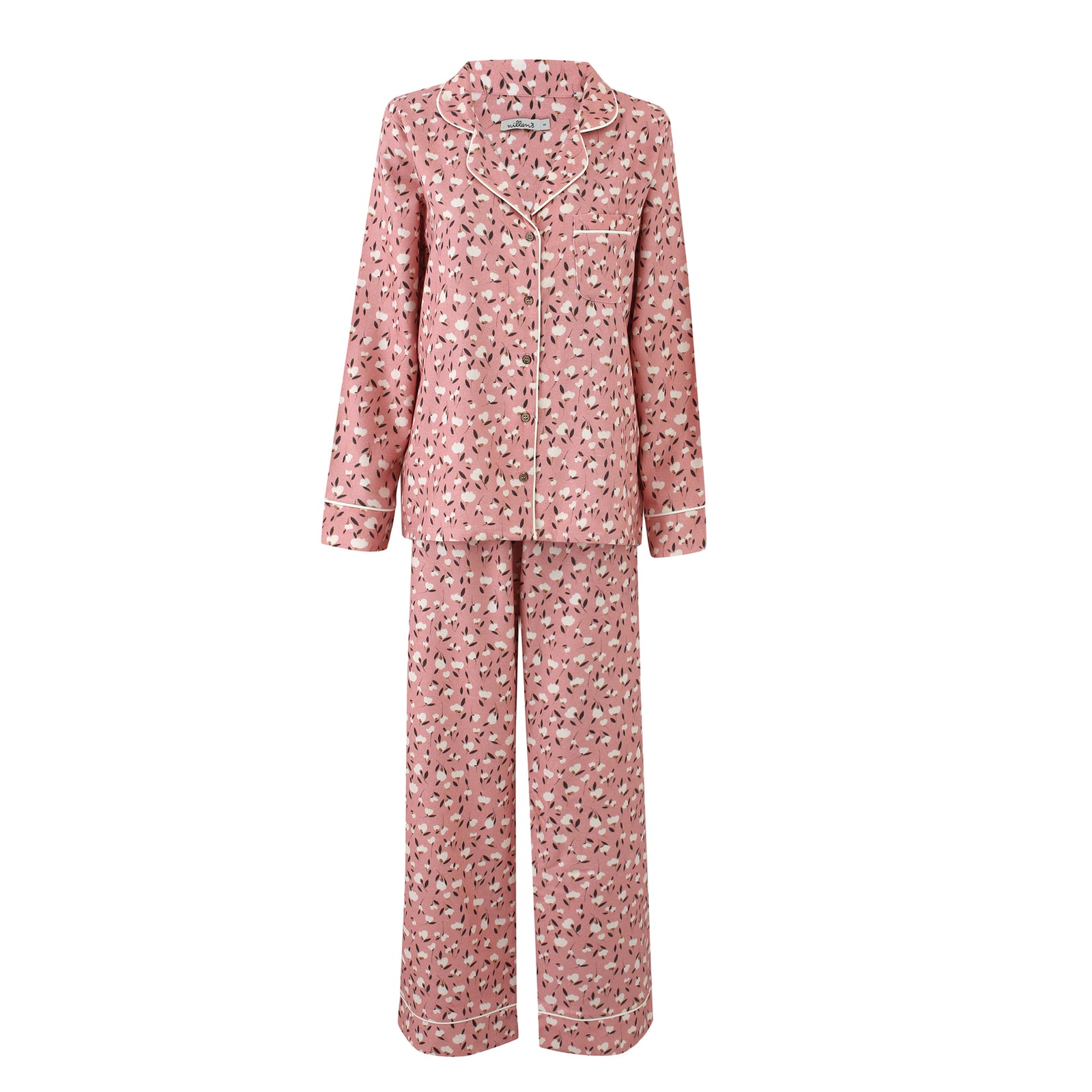 Dusty Buds Warm Cotton Pyjama Set
