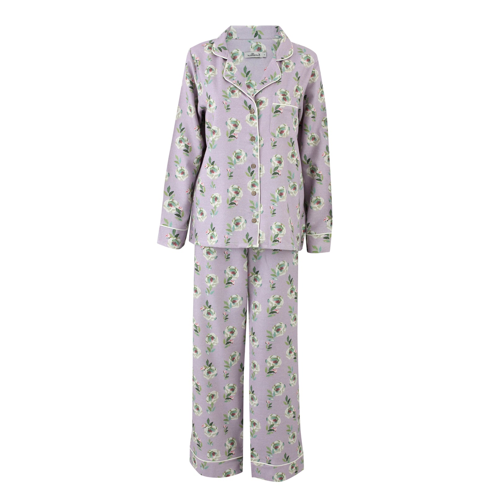 Antique Fern Warm Cotton Pyjama Set