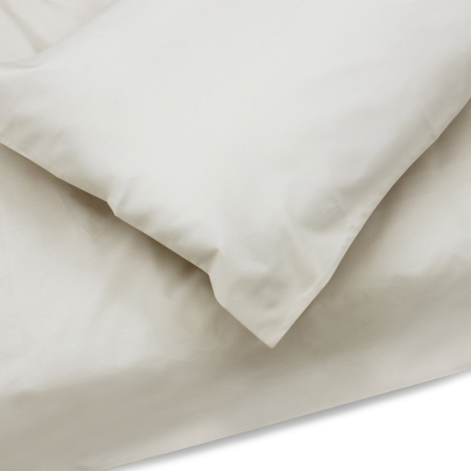 Plain Off-White Duvet Cover + Pillowcases (350 TC)