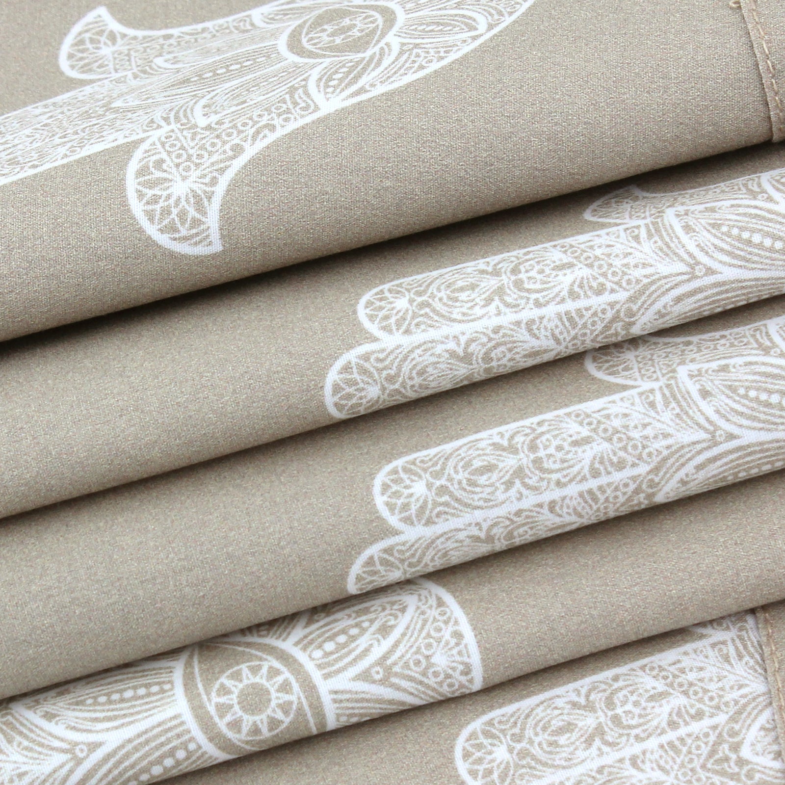 Beige Fatima Cotton Kaftan Dress