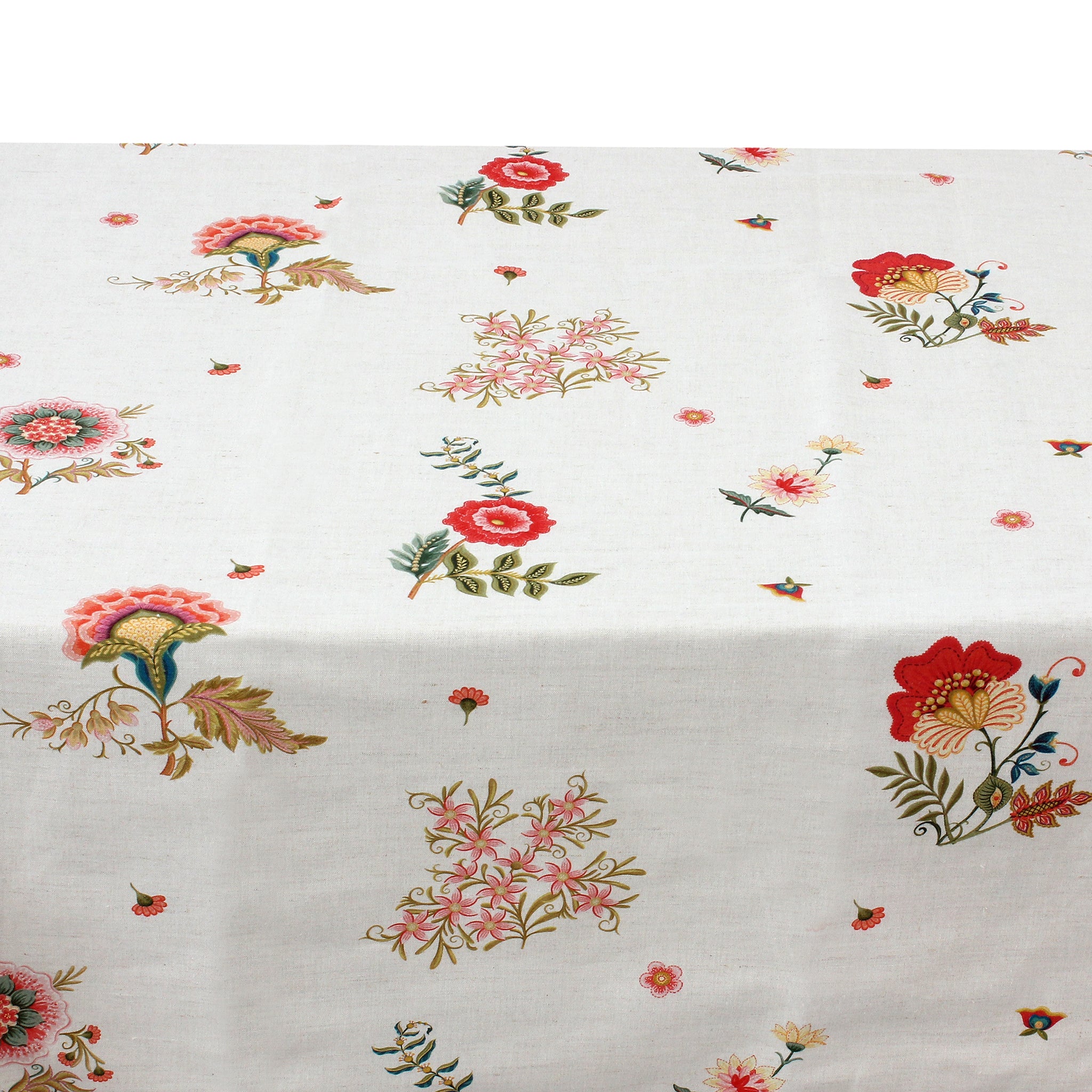 Juliette Roses Linen Tablecloth