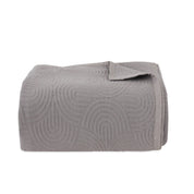 Dark Grey Aurora Jacquard Bedspread