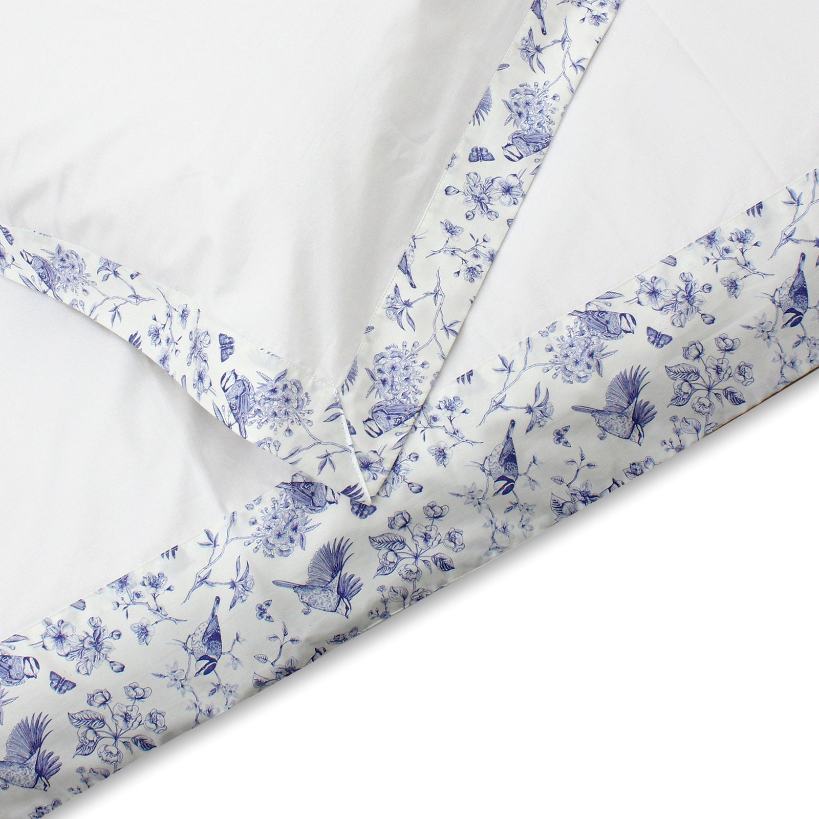Blue Robins Duvet Cover + Pillowcases (350 TC)