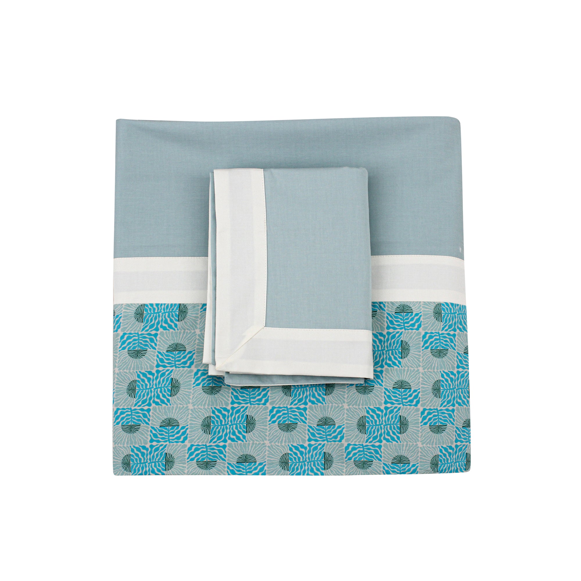 Groovy Blue Sheet + Pillowcases