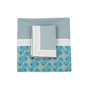 Groovy Blue Sheet + Pillowcases