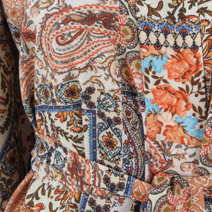Patchwork Print Kimono