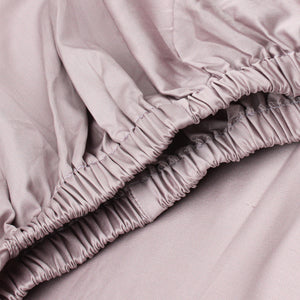 Dark Lilac Fitted Sheet + Pillowcases (600 TC)