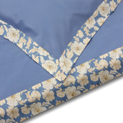 Cream on Blue Border + Pillowcases (600 TC)