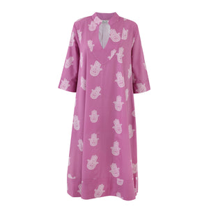 Violet Fatima Cotton Kaftan Dress