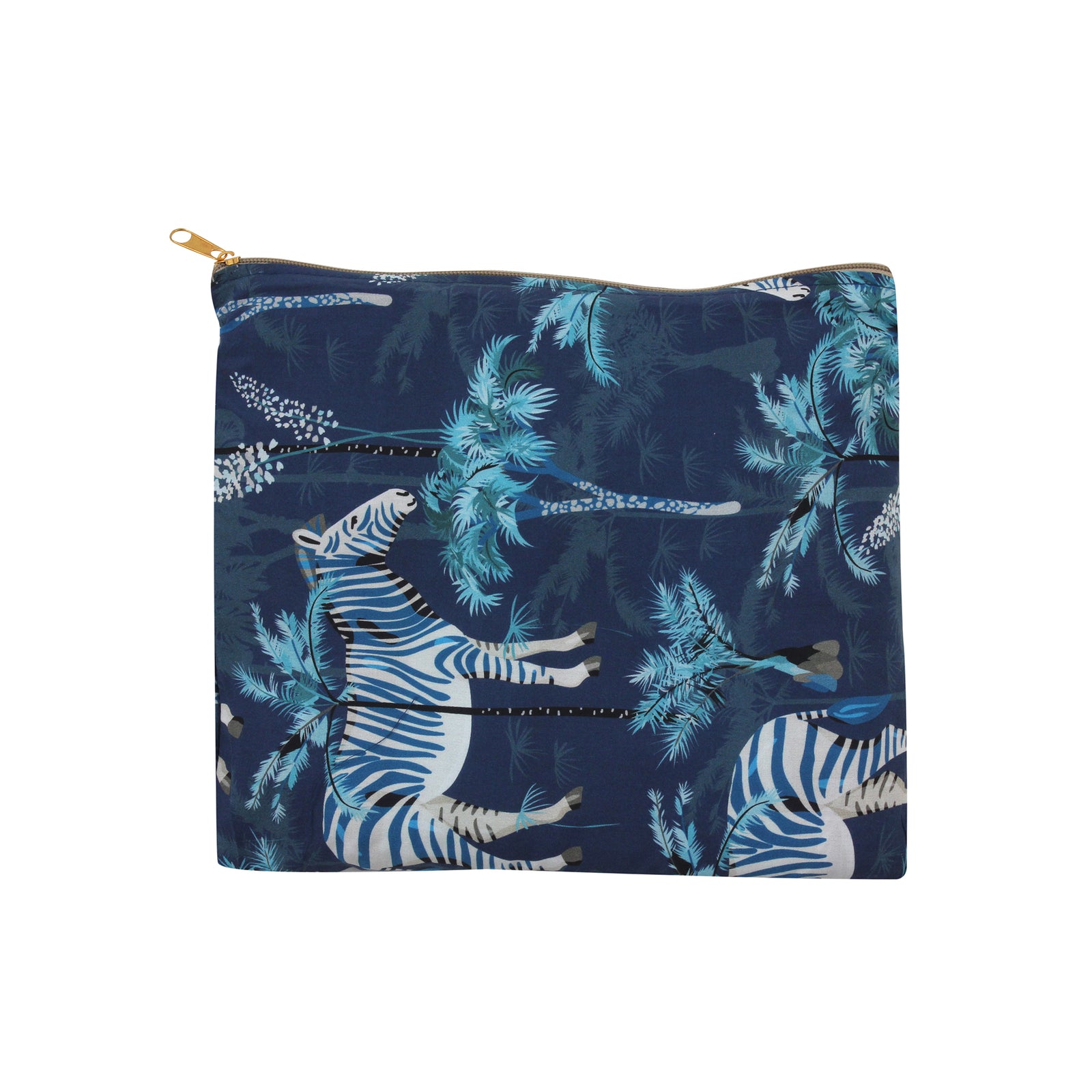 Blue Zebra Silky Viscose Kimono