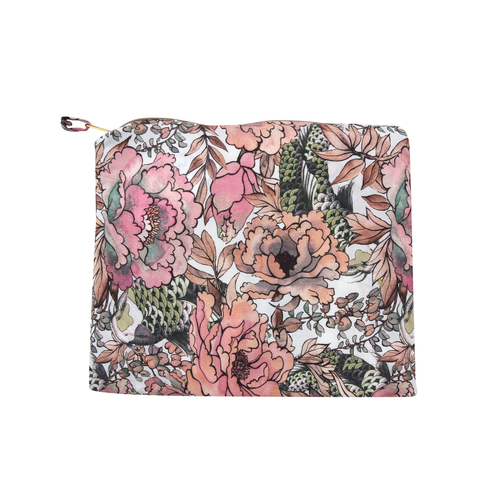 Pink Tropical Pool Silky Viscose Kimono