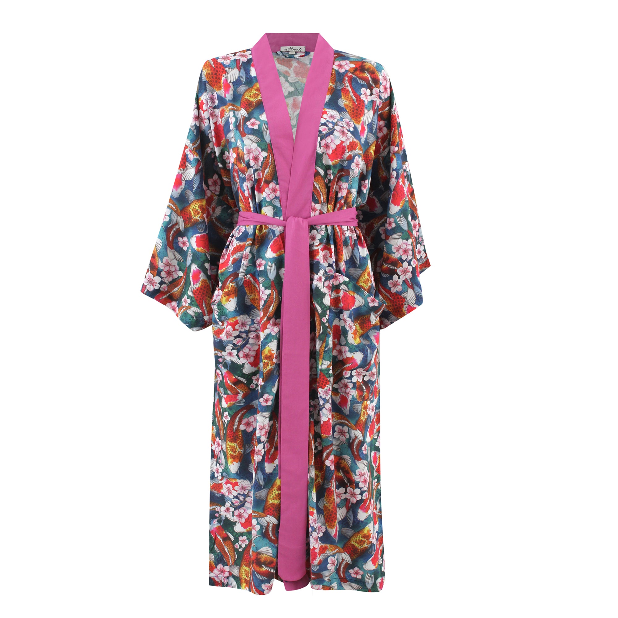 Koi Fish Viscose Kimono