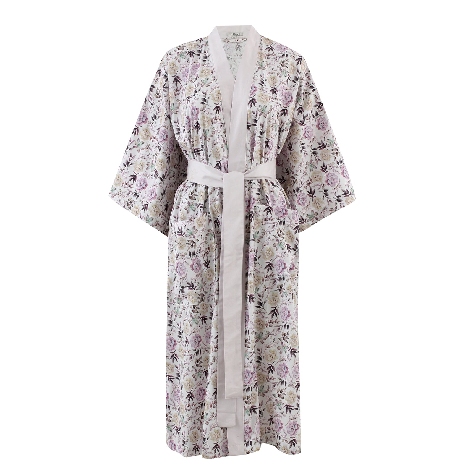 Lilac Flowers Classic Cotton Kimono