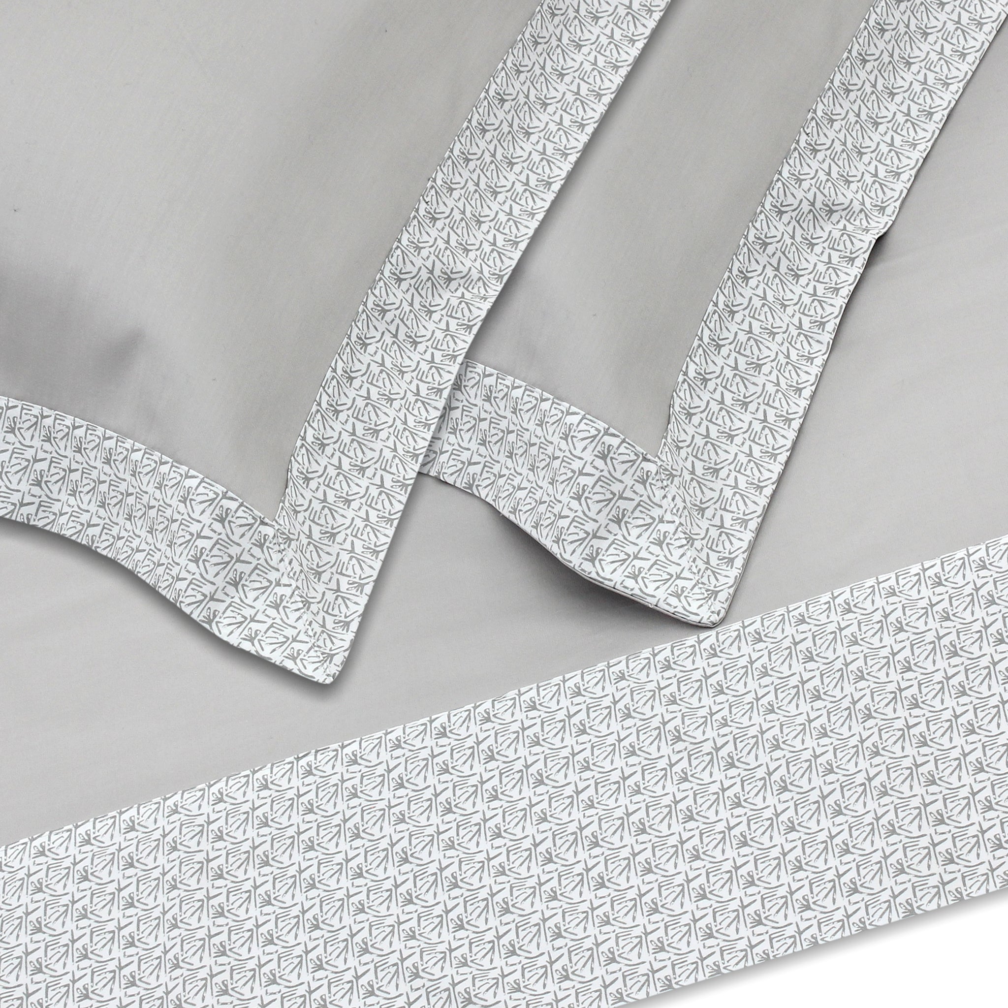 Grey Horus Sheet + Pillowcases