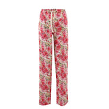 Pink Roses Silky Viscose Bottoms