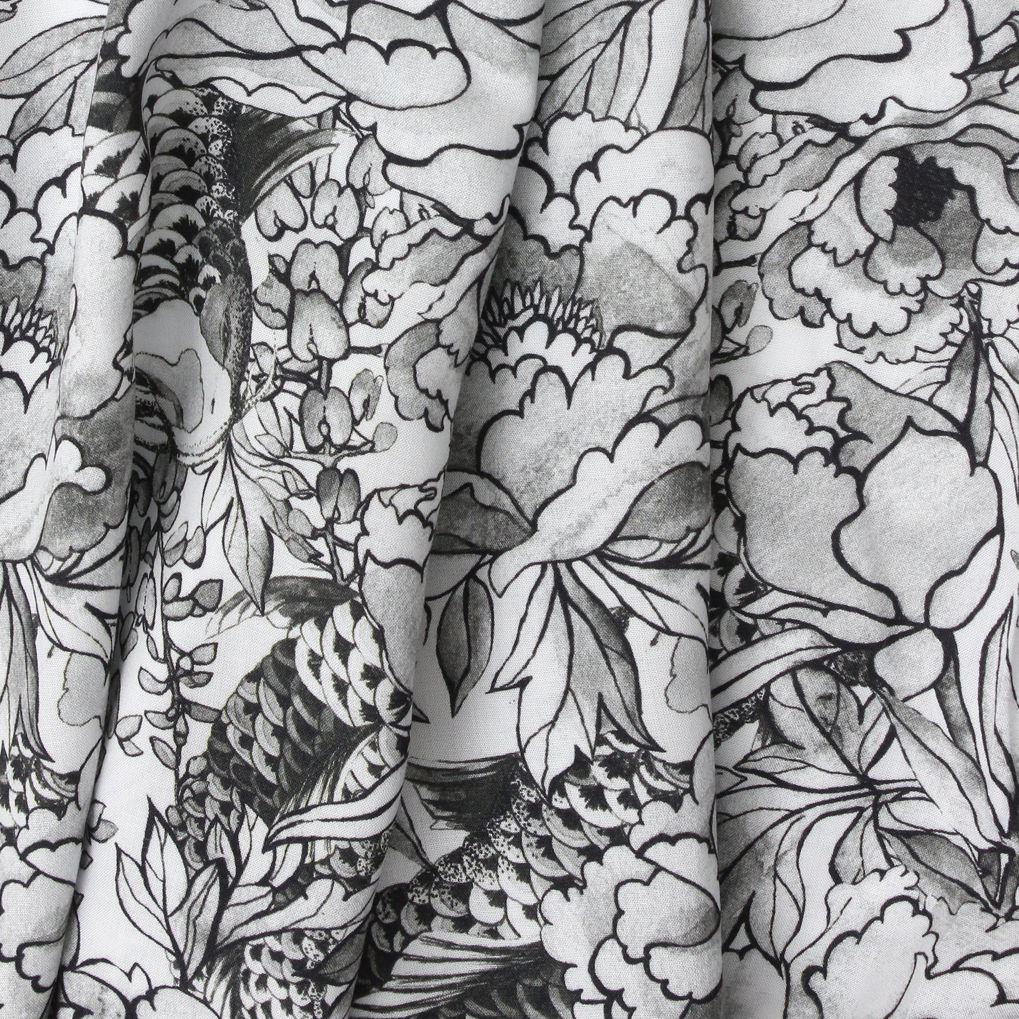Grey Tropical Pool Silky Viscose Bottoms