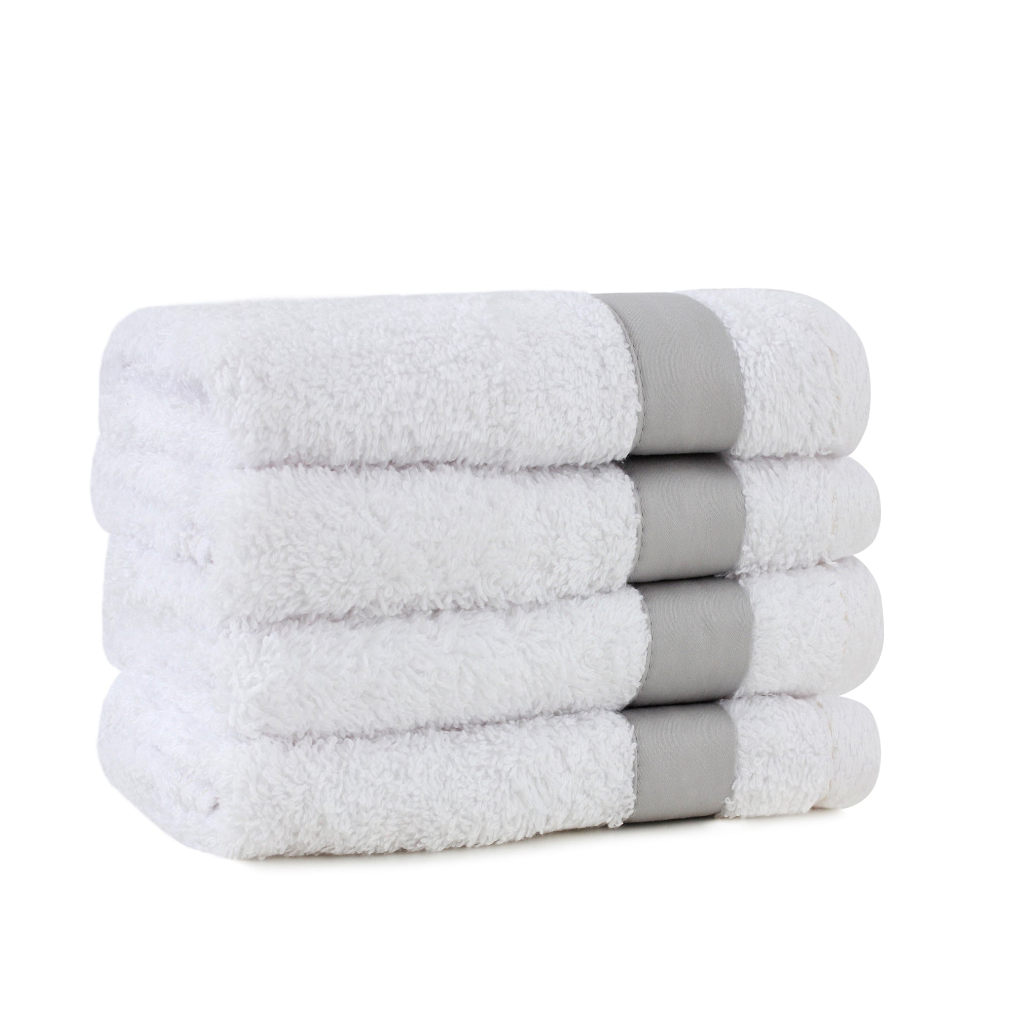 Plain Silver Guest Towel Set