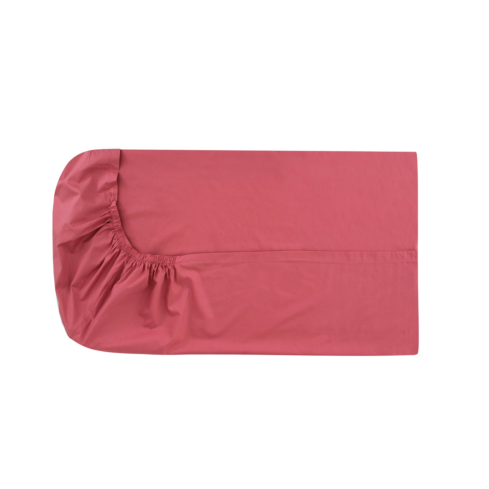 Raspberry Fitted Sheet + Pillowcases (350 TC)