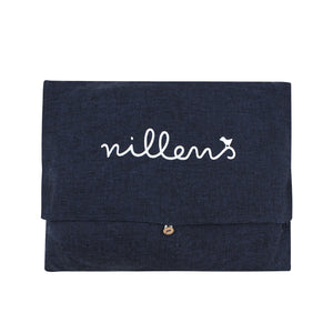 Dark Blue Layali Open Kaftan