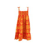 Orange lris Kids Smock Dress