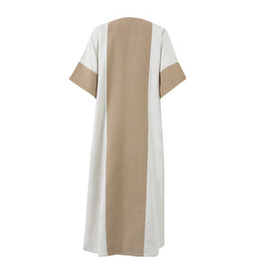 Beige Layali Open Kaftan