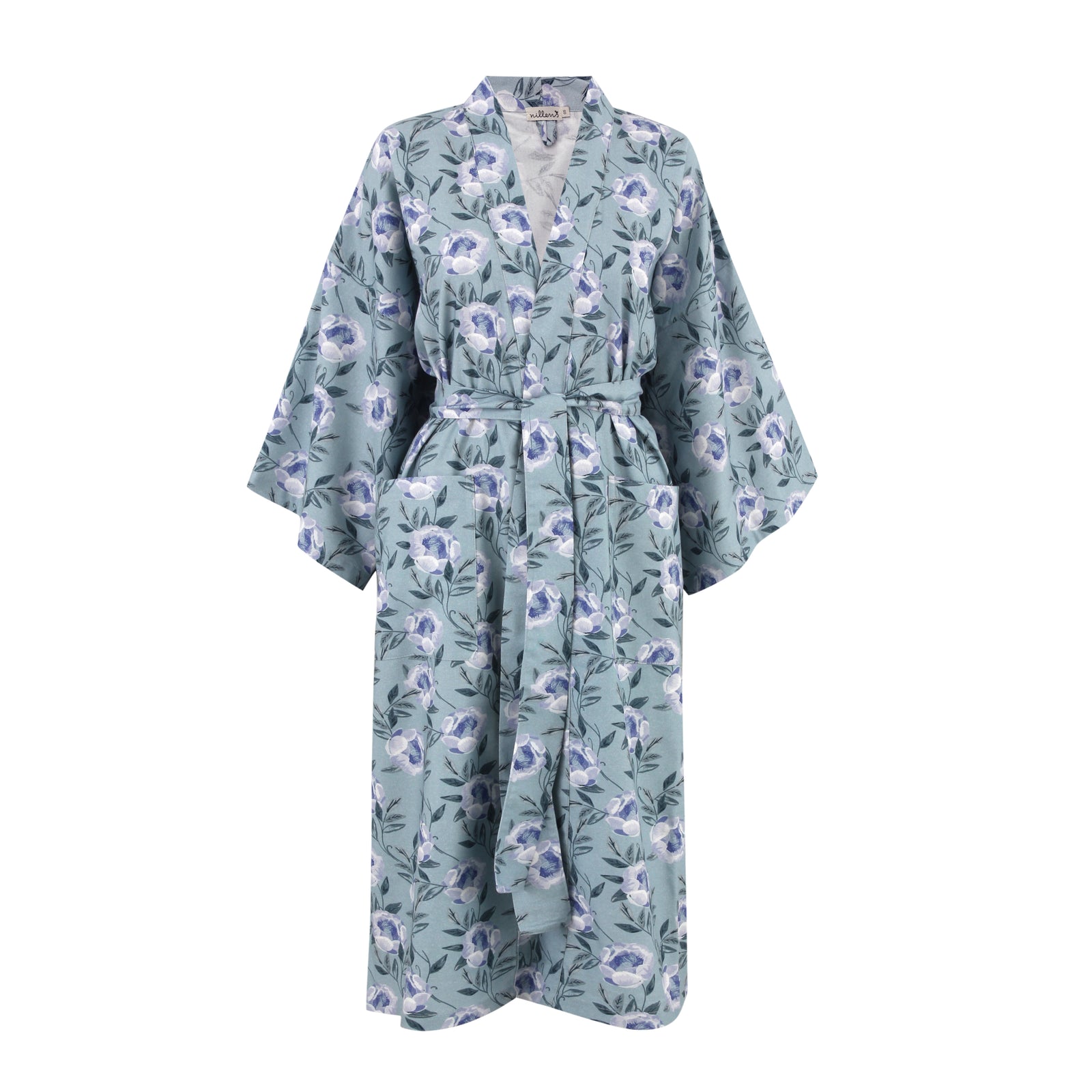 Lilac Flower Warm Cotton Kimono