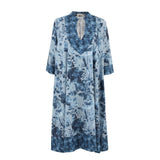 Batik Rose Cotton Kaftan Dress