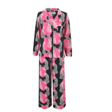 Pink Cheetah Warm Cotton Pyjama Set