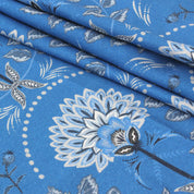 Blue Vintage Vine Warm Cotton Pyjama Set