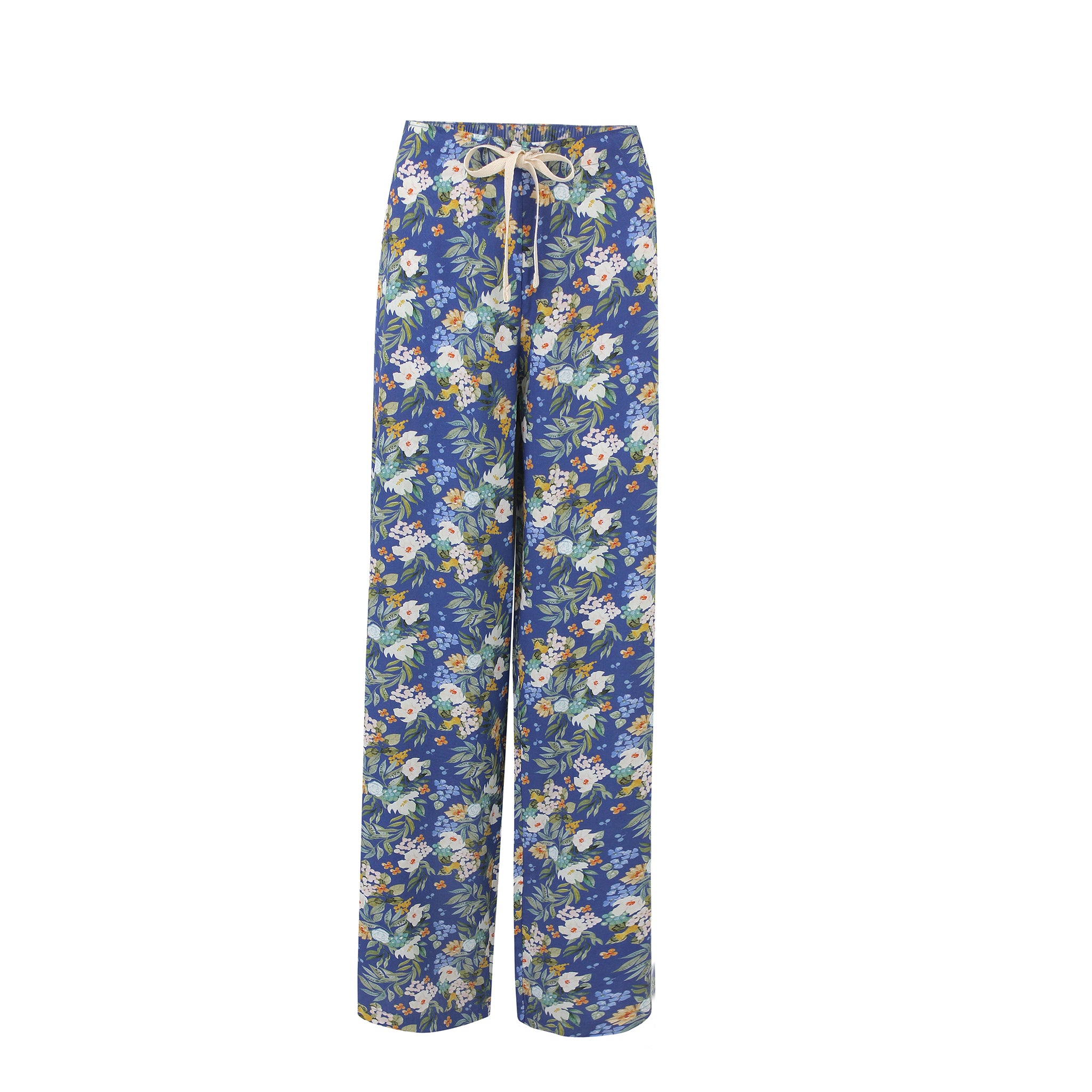 Blue Bouquet Warm Cotton Bottoms
