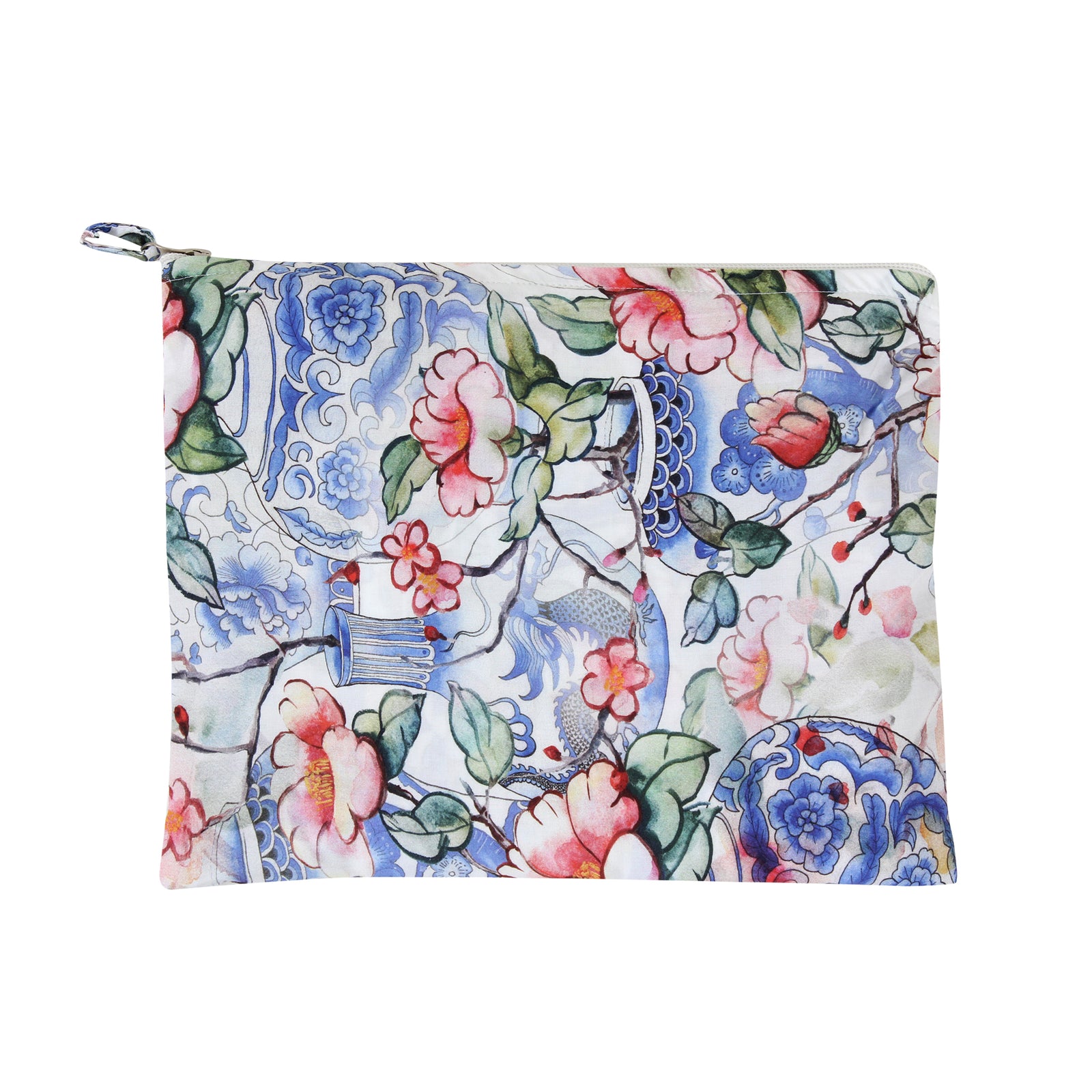 Chinese Vases Silky Viscose Kimono