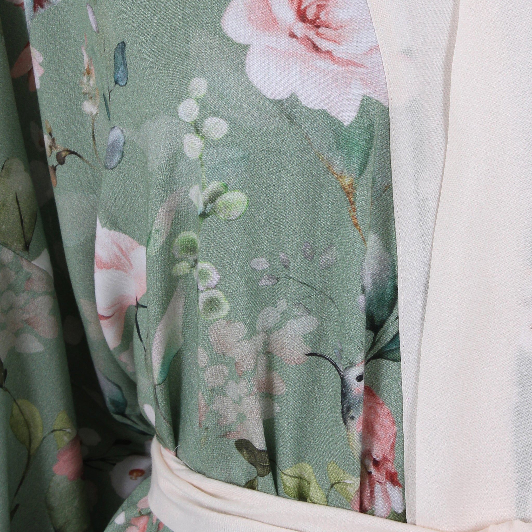 Pink Hummingbird Classic Cotton Kimono