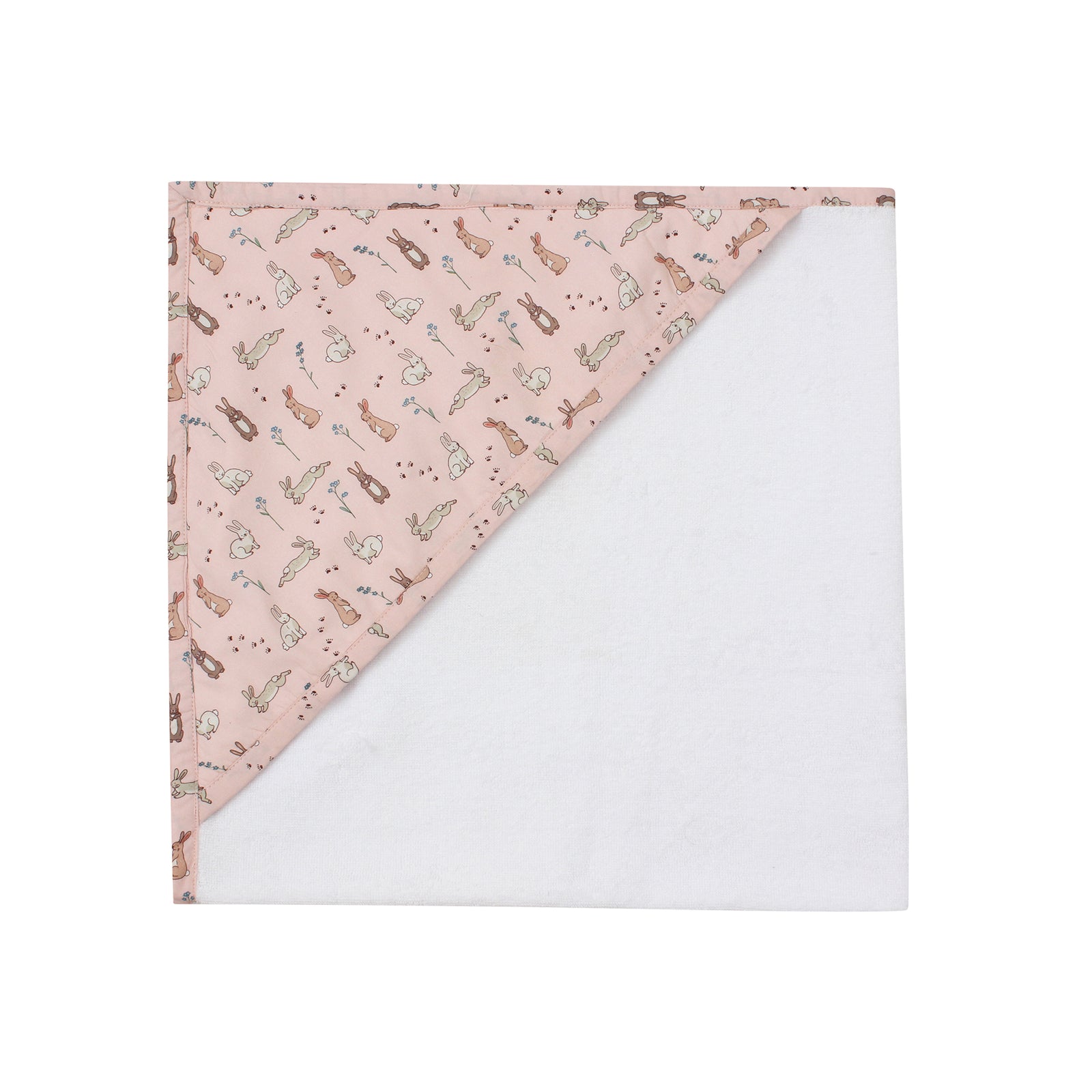 Pink Bunnies Hooded Baby Towel (0-2Y)