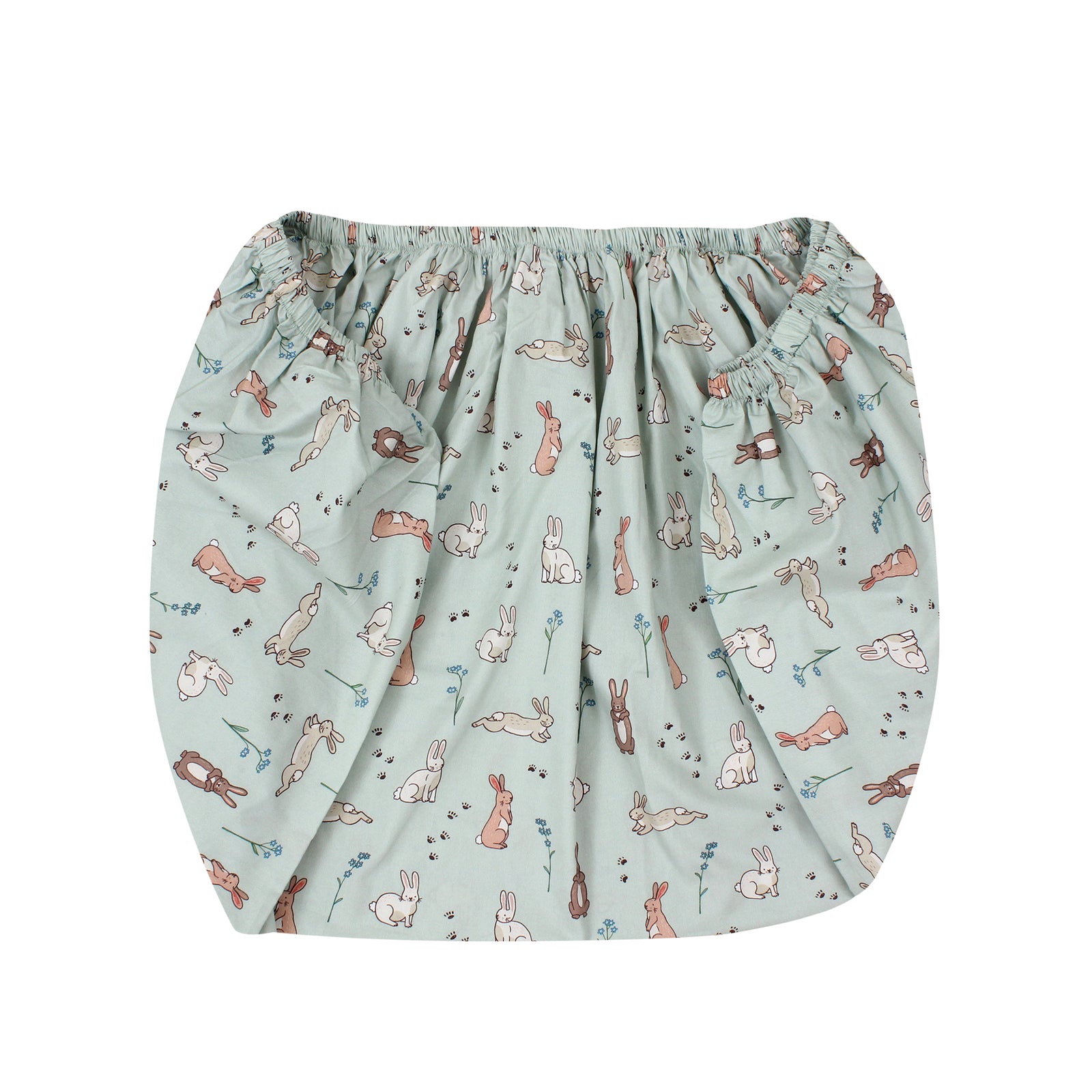 Blue Bunnies Baby Sheet Set